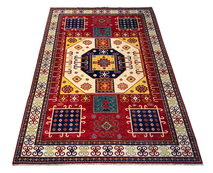 Samarkand Chechen weave, 19th c Caucasian design 299×214 cm | Rug# 25323