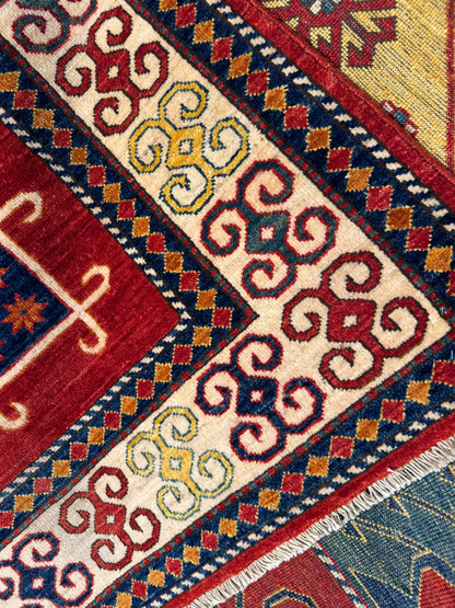 Samarkand Chechen weave, 19th c Caucasian design 299×214 cm | Rug# 25323