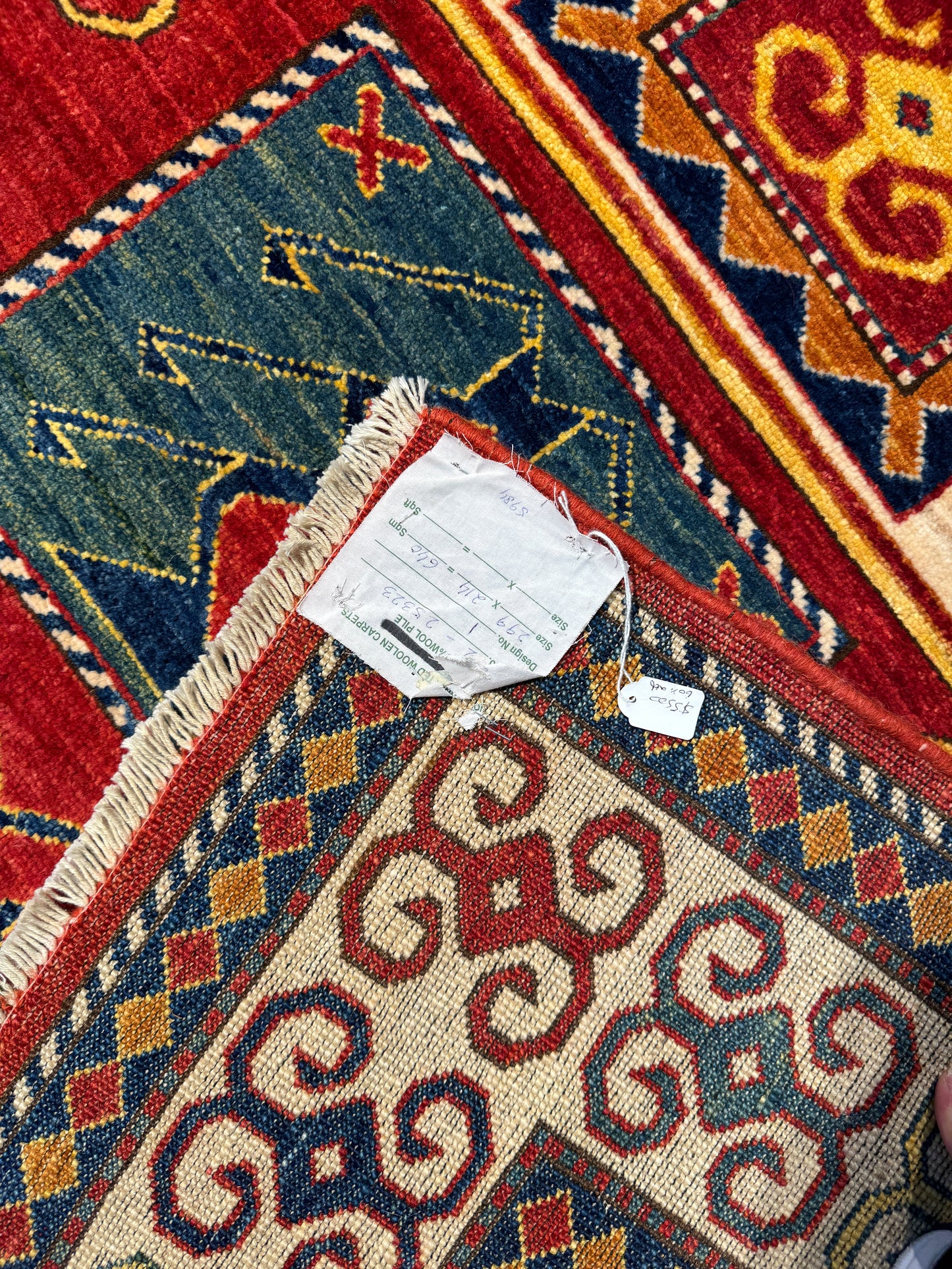 Samarkand Chechen weave, 19th c Caucasian design 299×214 cm | Rug# 25323