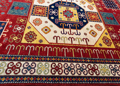 Samarkand Chechen weave, 19th c Caucasian design 299×214 cm | Rug# 25323