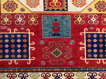 Samarkand Chechen weave, 19th c Caucasian design 299×214 cm | Rug# 25323