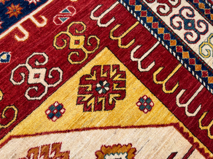 Samarkand Chechen weave, 19th c Caucasian design 299×214 cm | Rug# 25323