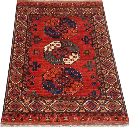 Afghan Ersari Weave Rug – 19th Century Design 173x125cm | Rug# 25487