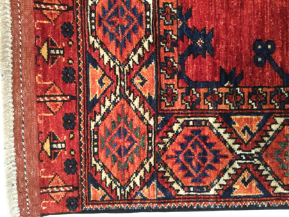 Afghan Ersari Weave Rug – 19th Century Design 173x125cm | Rug# 25487