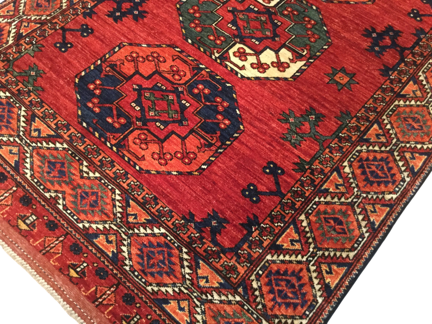Afghan Ersari Weave Rug – 19th Century Design 173x125cm | Rug# 25487