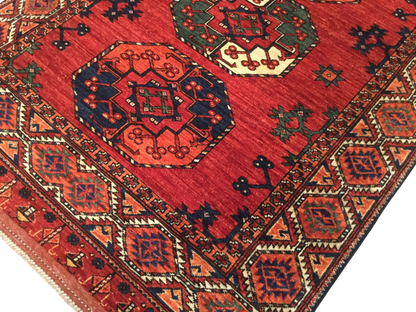 Afghan Ersari Weave Rug – 19th Century Design 173x125cm | Rug# 25487