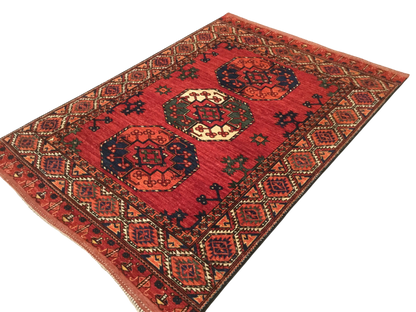 Afghan Ersari Weave Rug – 19th Century Design 173x125cm | Rug# 25487