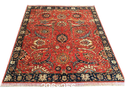 Afghan Turkmen weave, 17th-Century Kerman inspired 295x257 cm | Rug# 25492