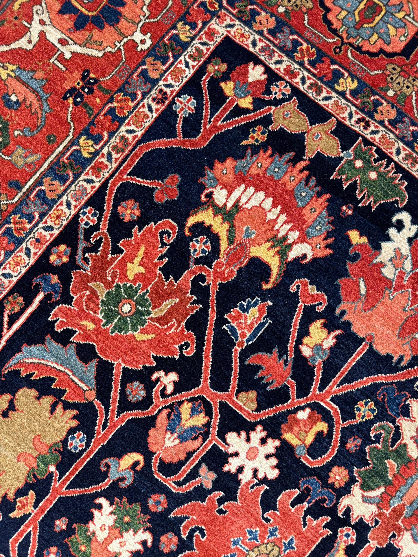 Custom made and cottage weave Bijar, Persia 350x248 cm | Rug# 2571