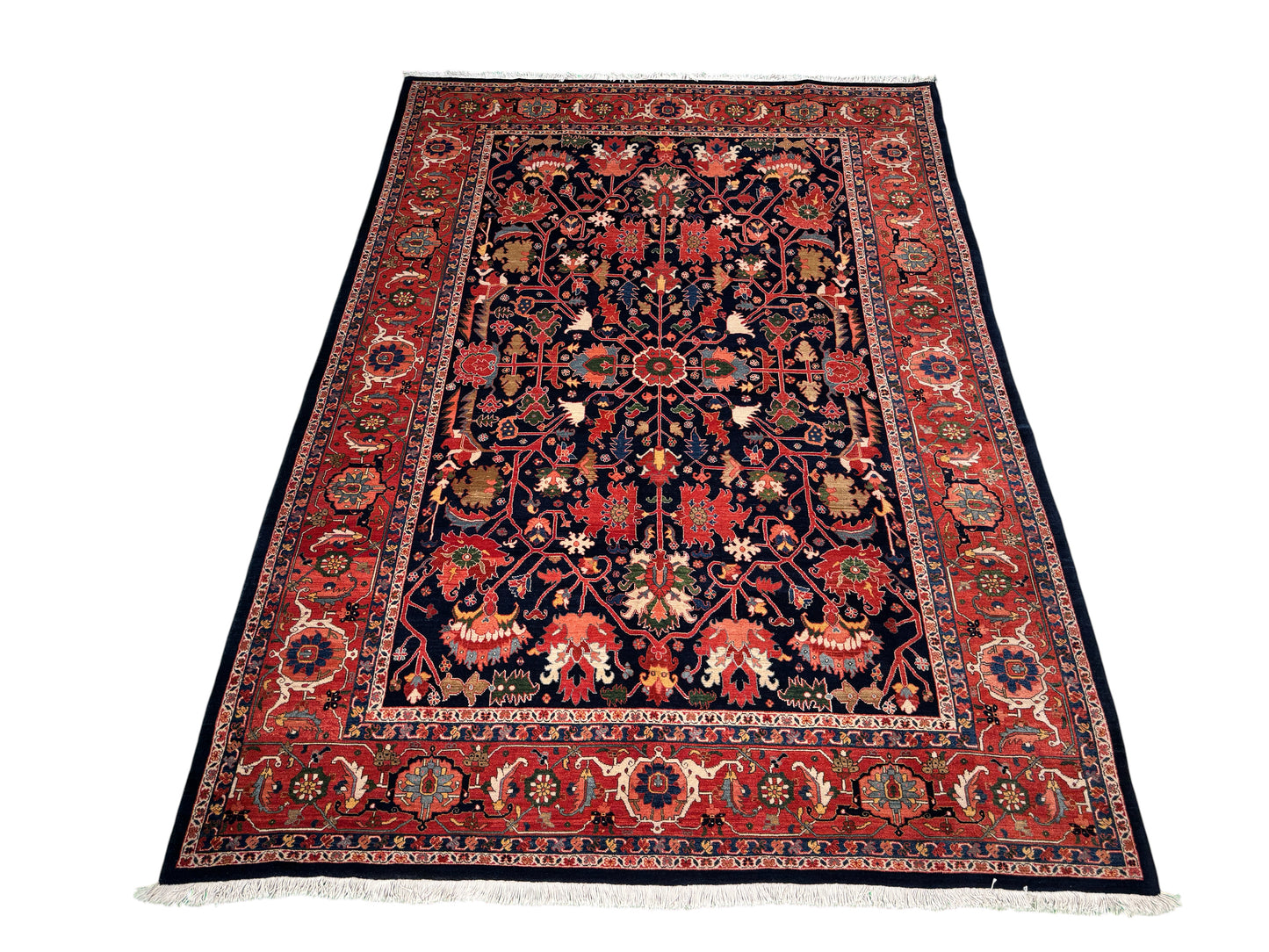 Custom made and cottage weave Bijar, Persia 350x248 cm | Rug# 2571