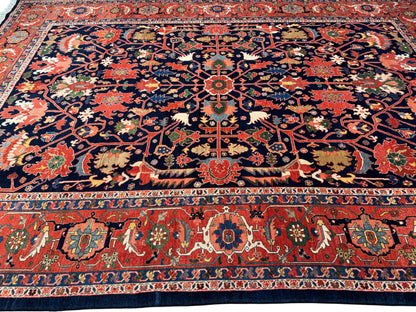 Custom made and cottage weave Bijar, Persia 350x248 cm | Rug# 2571