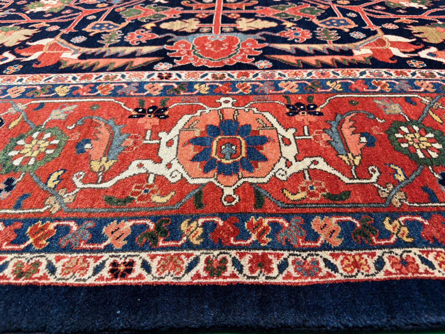 Custom made and cottage weave Bijar, Persia 350x248 cm | Rug# 2571