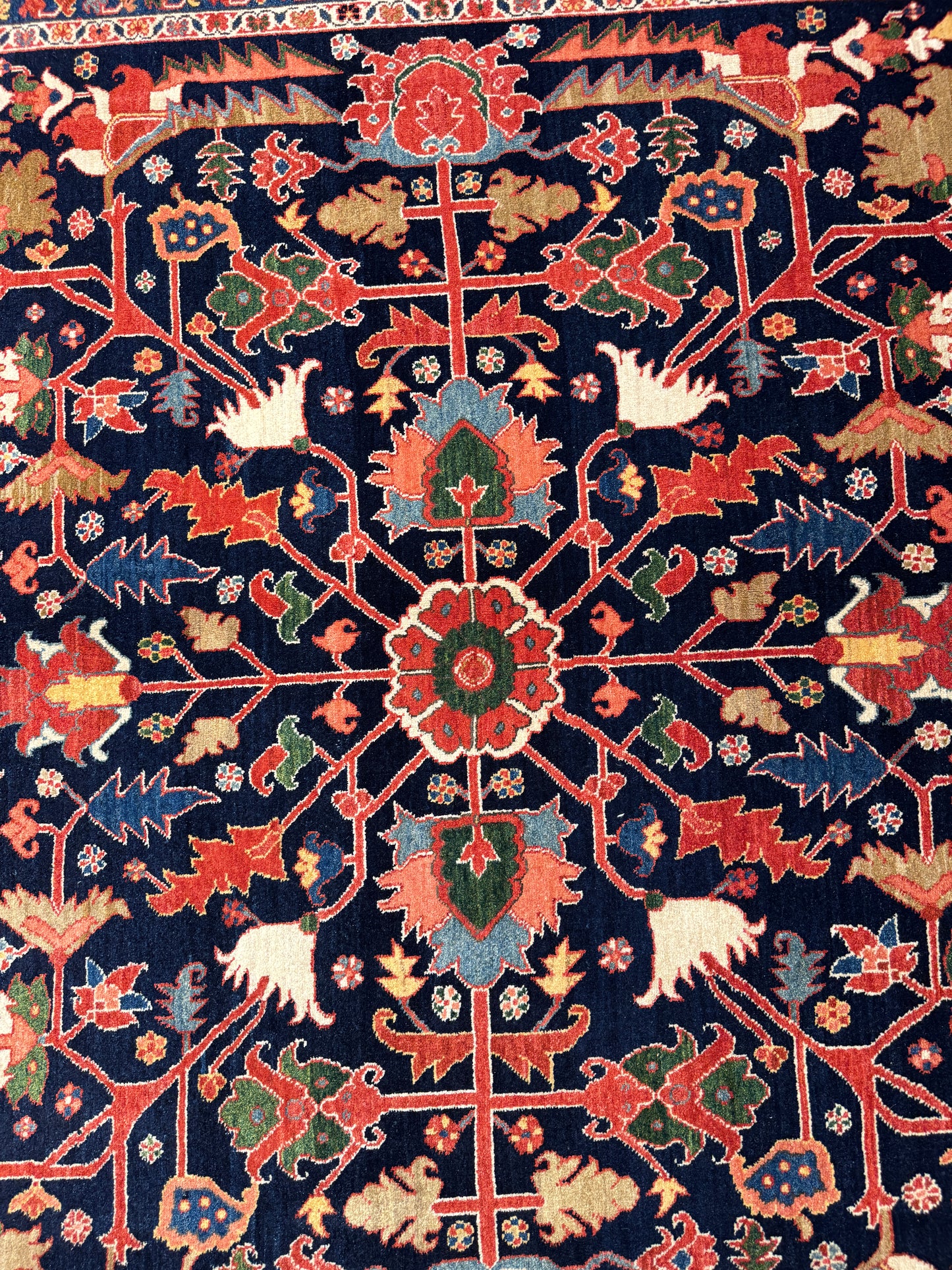 Custom made and cottage weave Bijar, Persia 350x248 cm | Rug# 2571