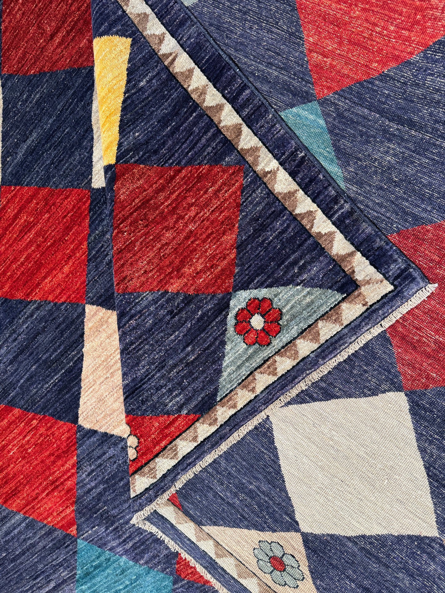 Turkaman weave Gabbeh main carpet, 372x275cm | Rug# 25926