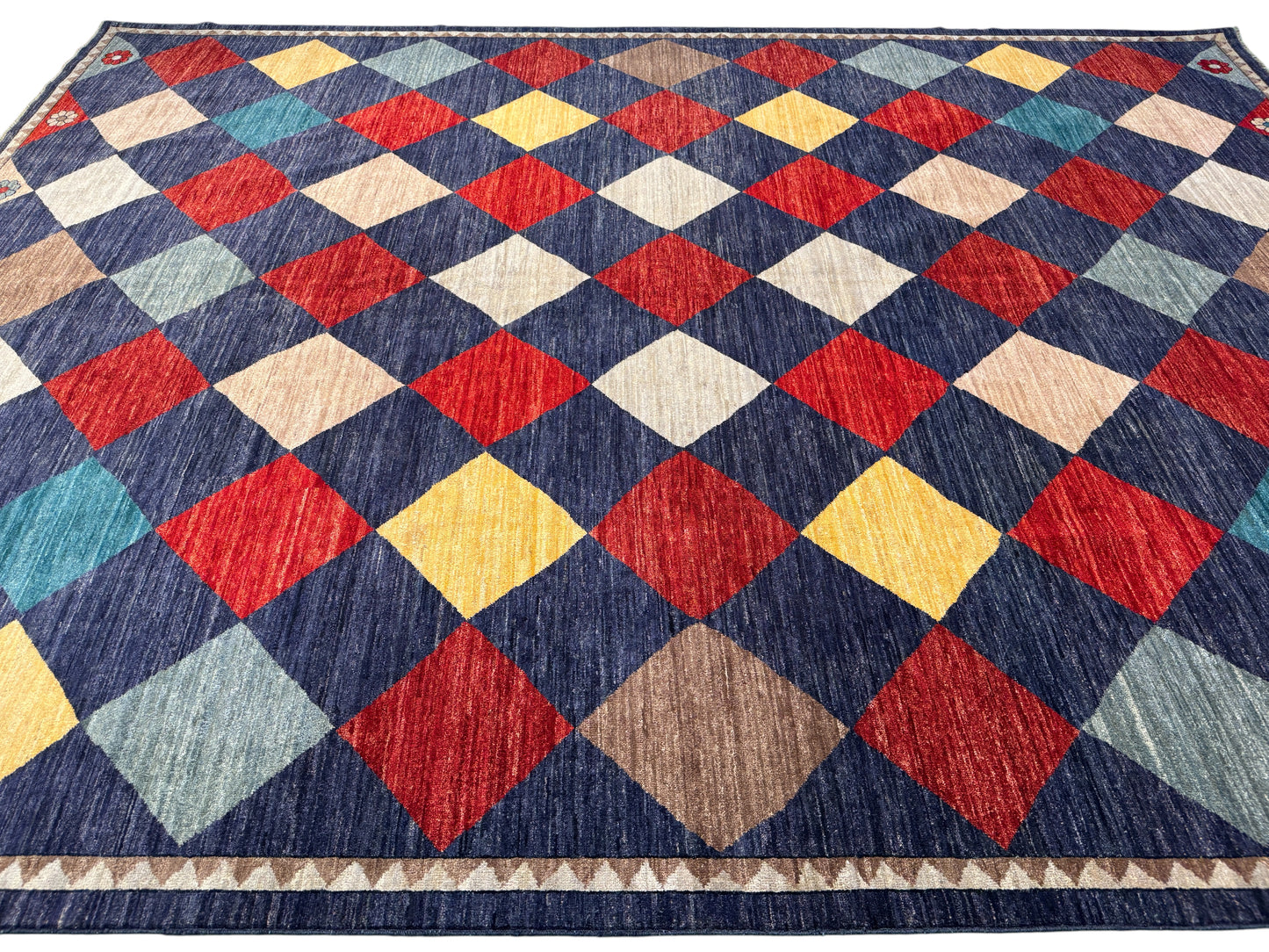 Turkaman weave Gabbeh main carpet, 372x275cm | Rug# 25926