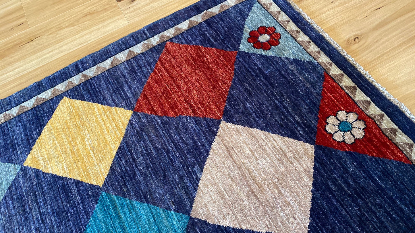 Turkaman weave Gabbeh main carpet, 372x275cm | Rug# 25926
