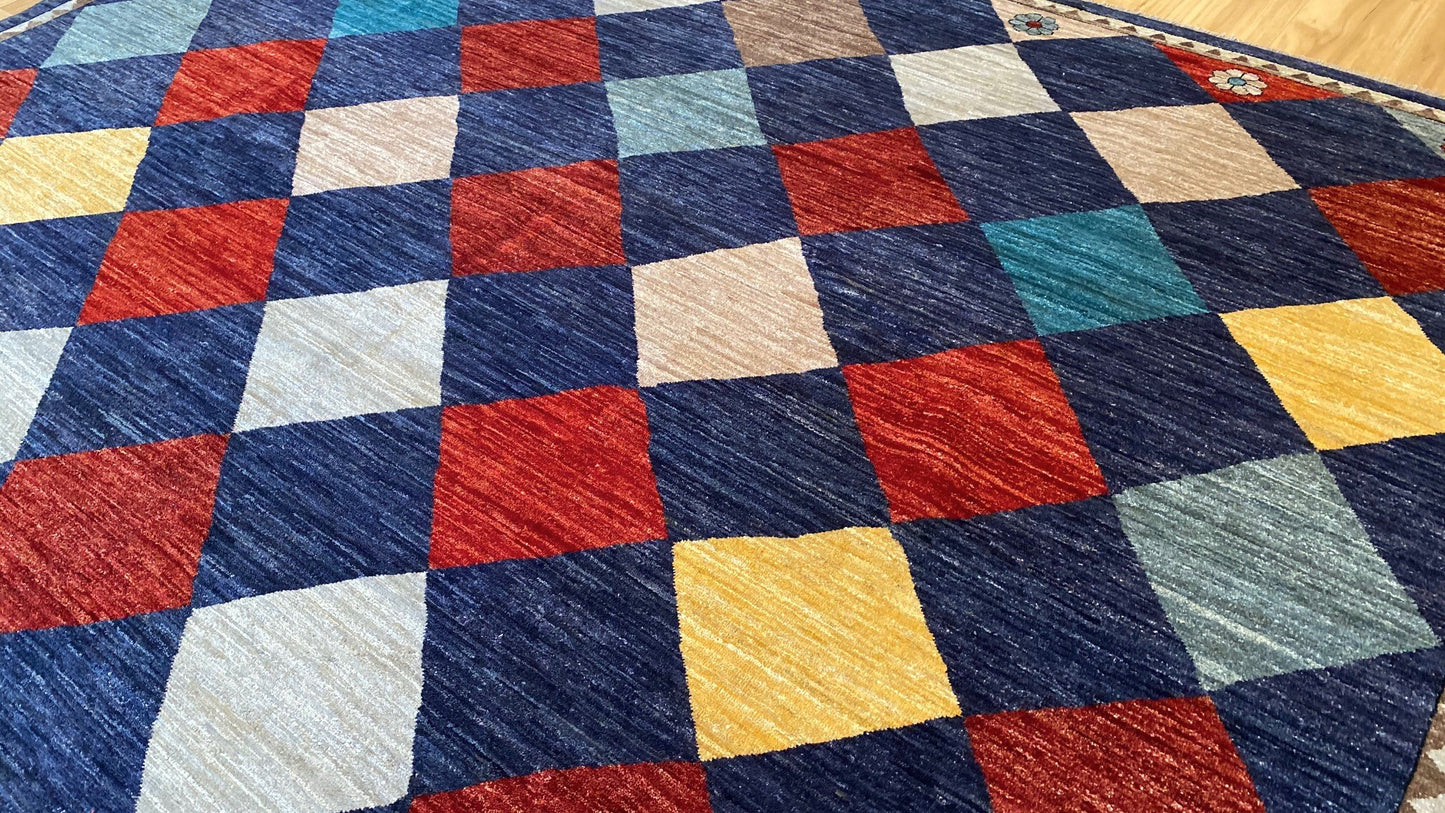 Turkaman weave Gabbeh main carpet, 372x275cm | Rug# 25926