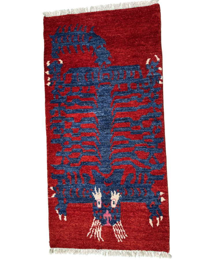Turkmen weave Dragon design rug 174×87 cm | Rug# 25958