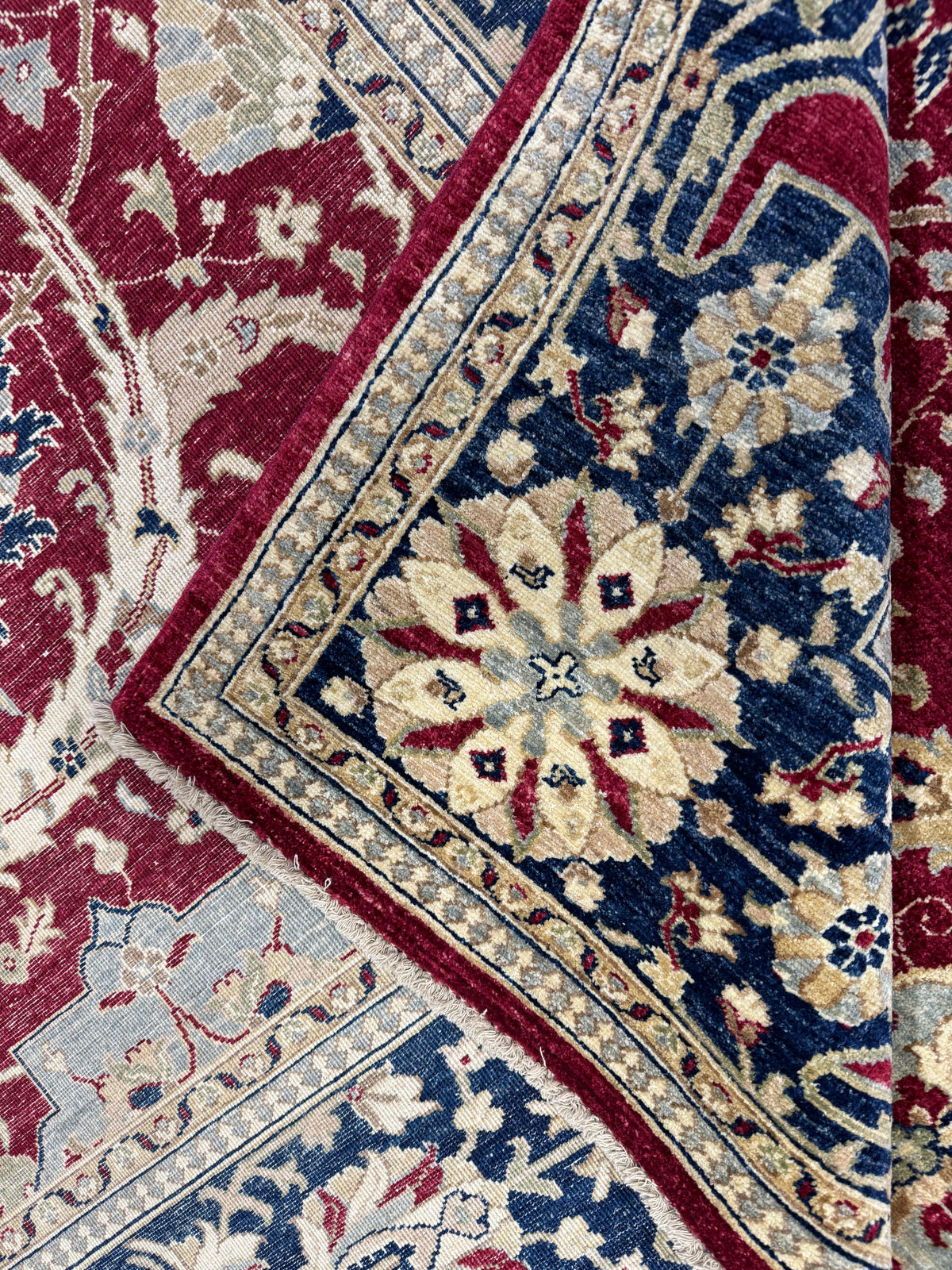 Afghan Turkaman Weave 17th-Century Kerman Design Rug 361x276 cm | Rug# 26006