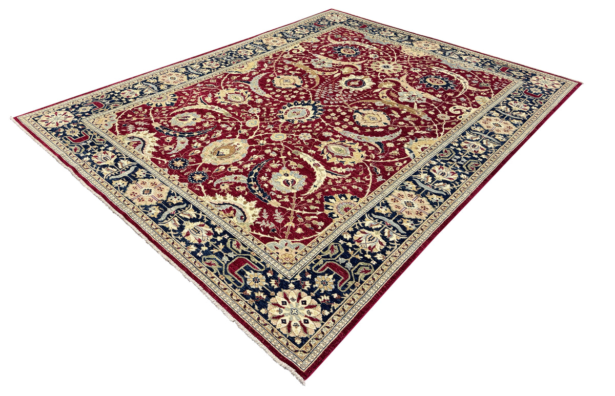 Afghan Turkaman Weave 17th-Century Kerman Design Rug 361x276 cm | Rug# 26006