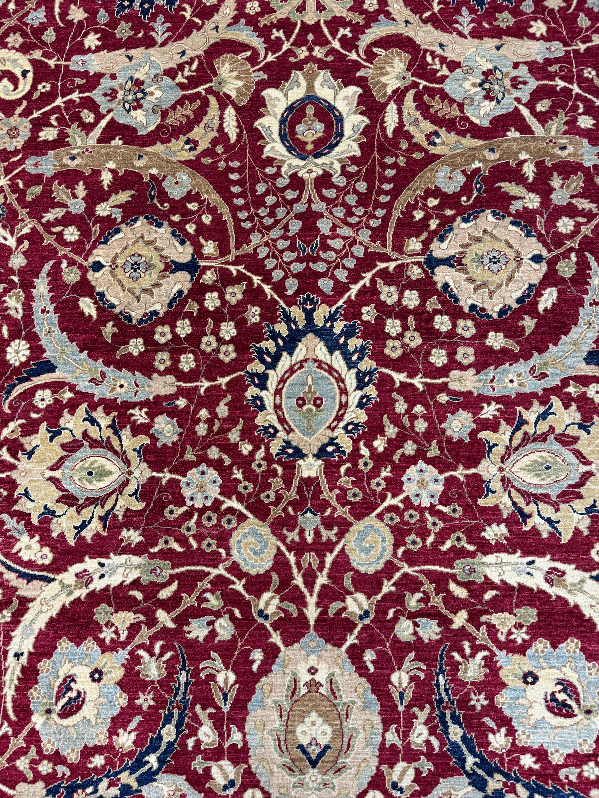 Afghan Turkaman Weave 17th-Century Kerman Design Rug 361x276 cm | Rug# 26006