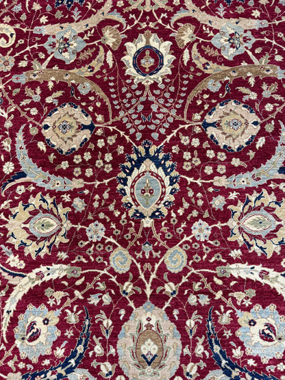 Afghan Turkaman Weave 17th-Century Kerman Design Rug 361x276 cm | Rug# 26006
