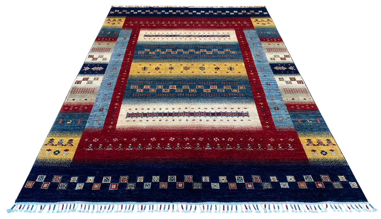 Afghan Turkaman weave 244x169 cm | Rug# 26028