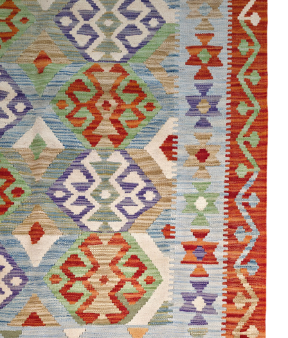 Flat-weave Maimaneh kilim, vegetable dyes, HSW, Afghan 171x126 cm |  Rug# 26145