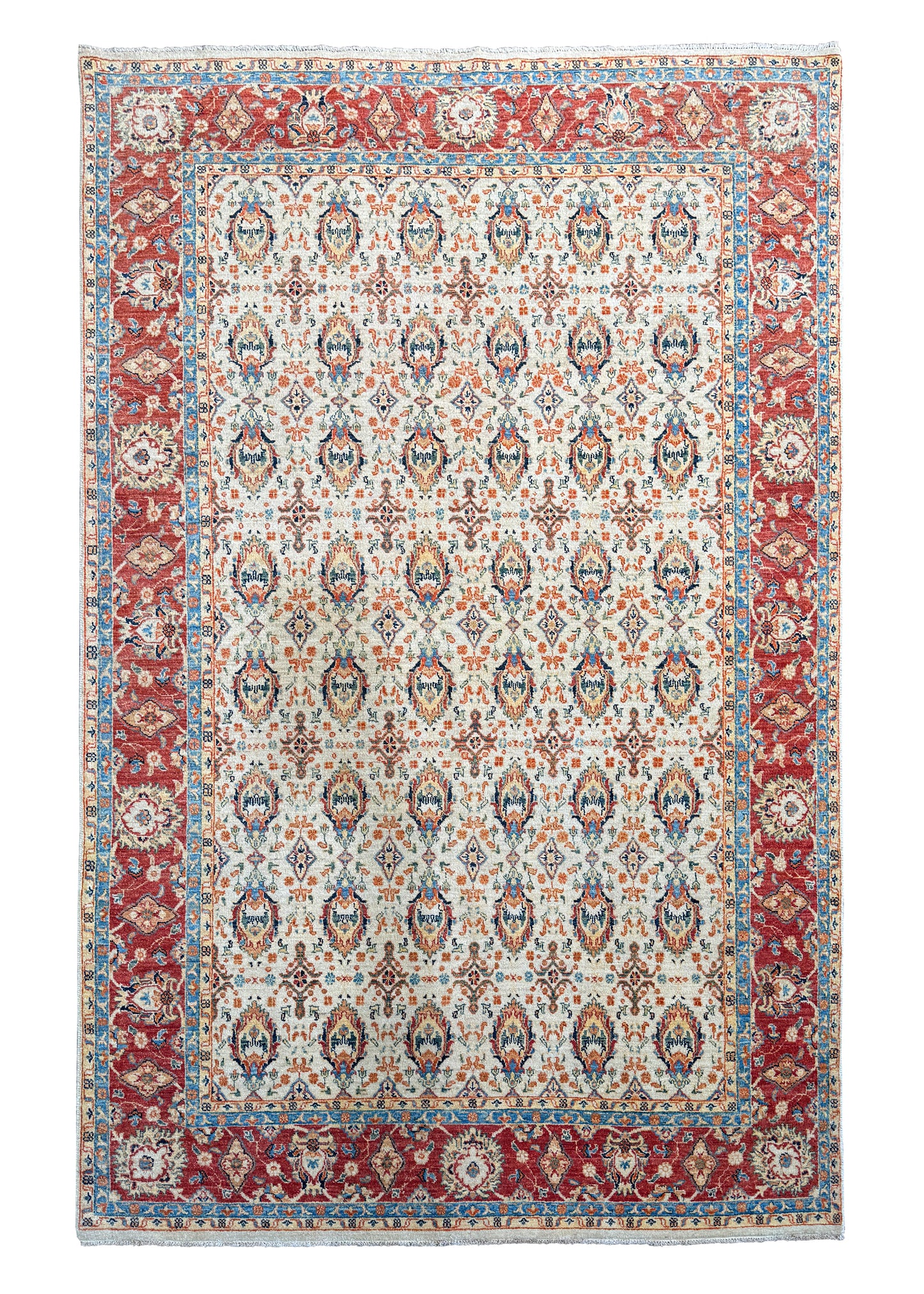 Afghan Turkaman weave, 19th-Century Mogul inspired 255x168cm | Rug# 26193