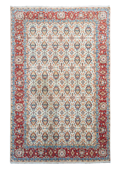 Afghan Turkaman weave, 19th-Century Mogul inspired 255x168cm | Rug# 26193