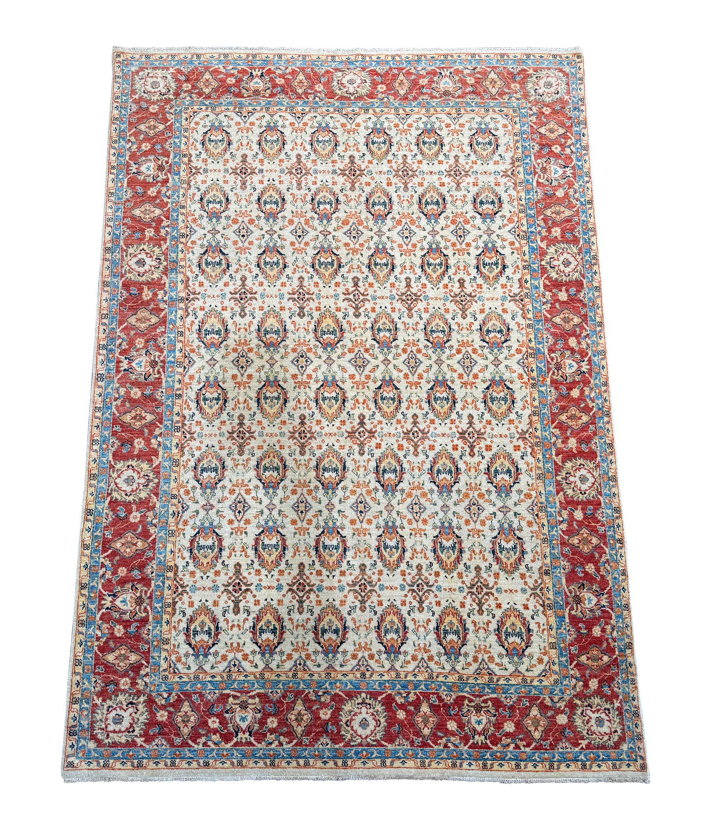 Afghan Turkaman weave, 19th-Century Mogul inspired 255x168cm | Rug# 26193