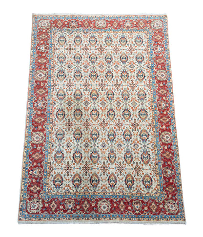 Afghan Turkaman weave, 19th-Century Mogul inspired 255x168cm | Rug# 26193