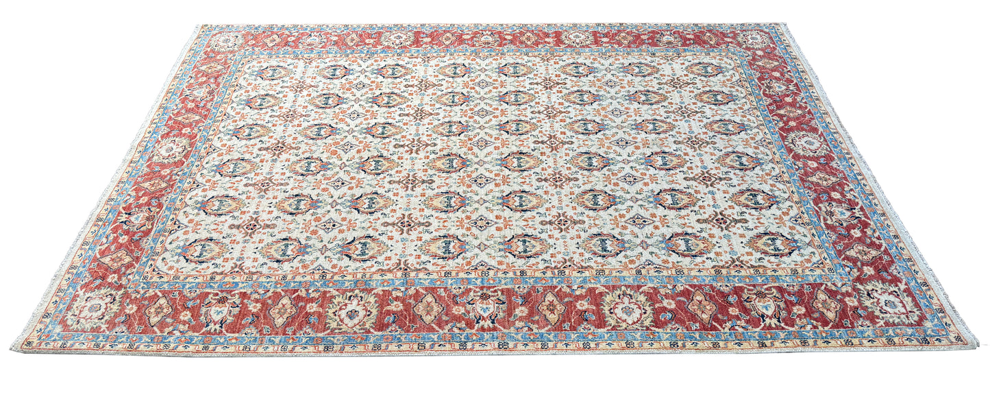 Afghan Turkaman weave, 19th-Century Mogul inspired 255x168cm | Rug# 26193