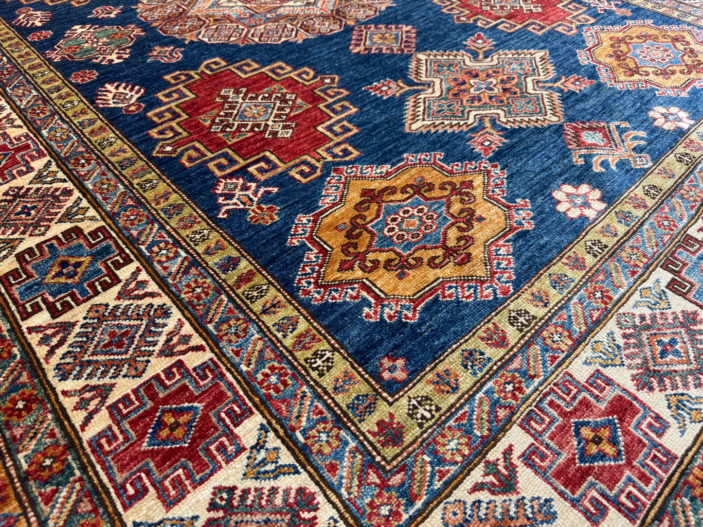 New-weave Chechen kazak 241x177cm | Rug#26227