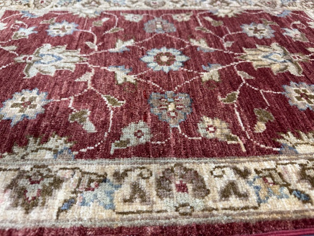 Hand-Knotted Traditional Floral Rug 90x60cm | Rug# 26251 ( better photos)