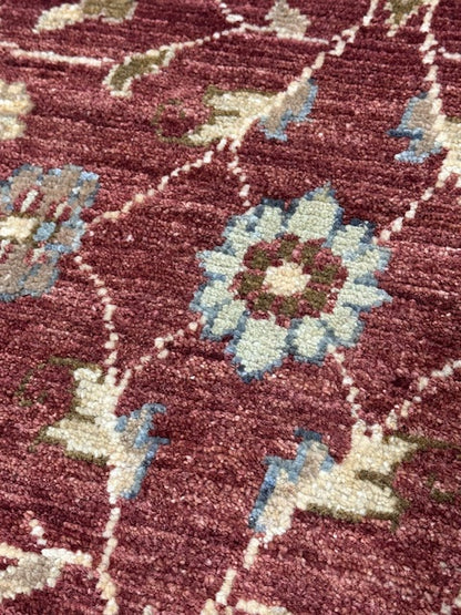 Hand-Knotted Traditional Floral Rug 90x60cm | Rug# 26251 ( better photos)