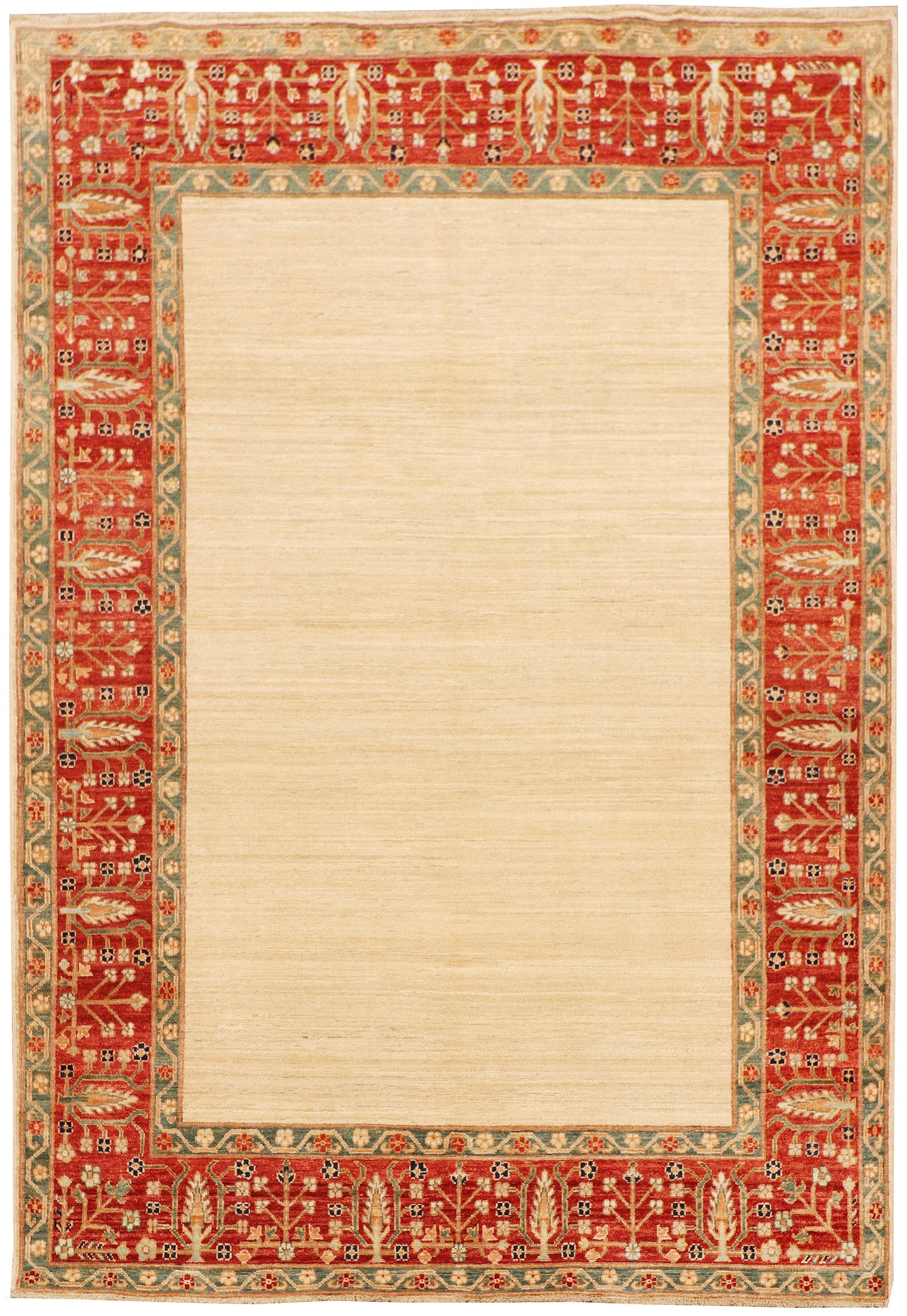 Afghan Turkaman,19th c Zigler inspired 238x164 cm | Rug# 26284