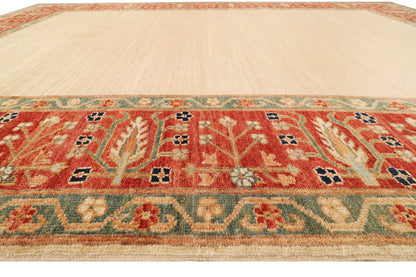 Afghan Turkaman,19th c Zigler inspired 238x164 cm | Rug# 26284