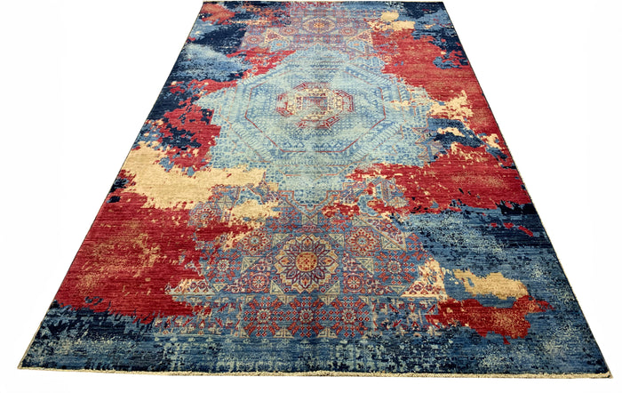 Afghan Turkmen Transitional Mamluk Rug 288x196 cm | Rug# 26285