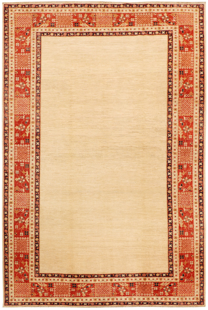 Afghan Turkmen Ziegler-Inspired Rug 300x202 cm | Rug# 26286