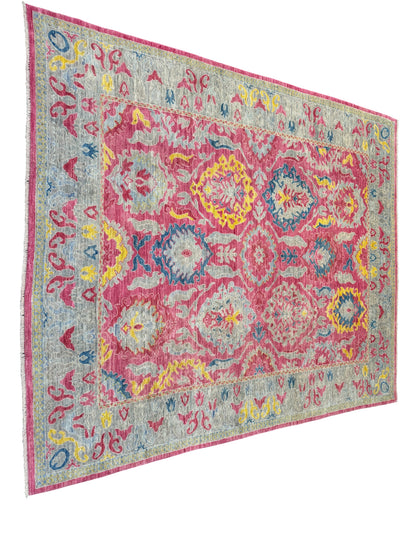 Oushak designer rug 298x249cm | Rug# 26293