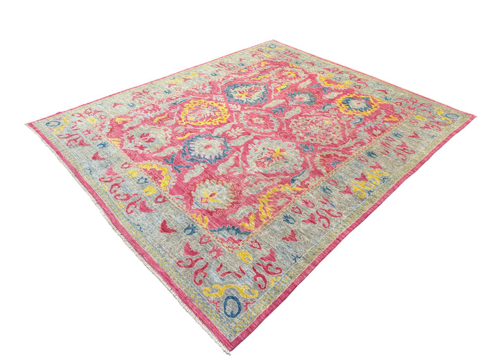 Oushak designer rug 298x249cm | Rug# 26293