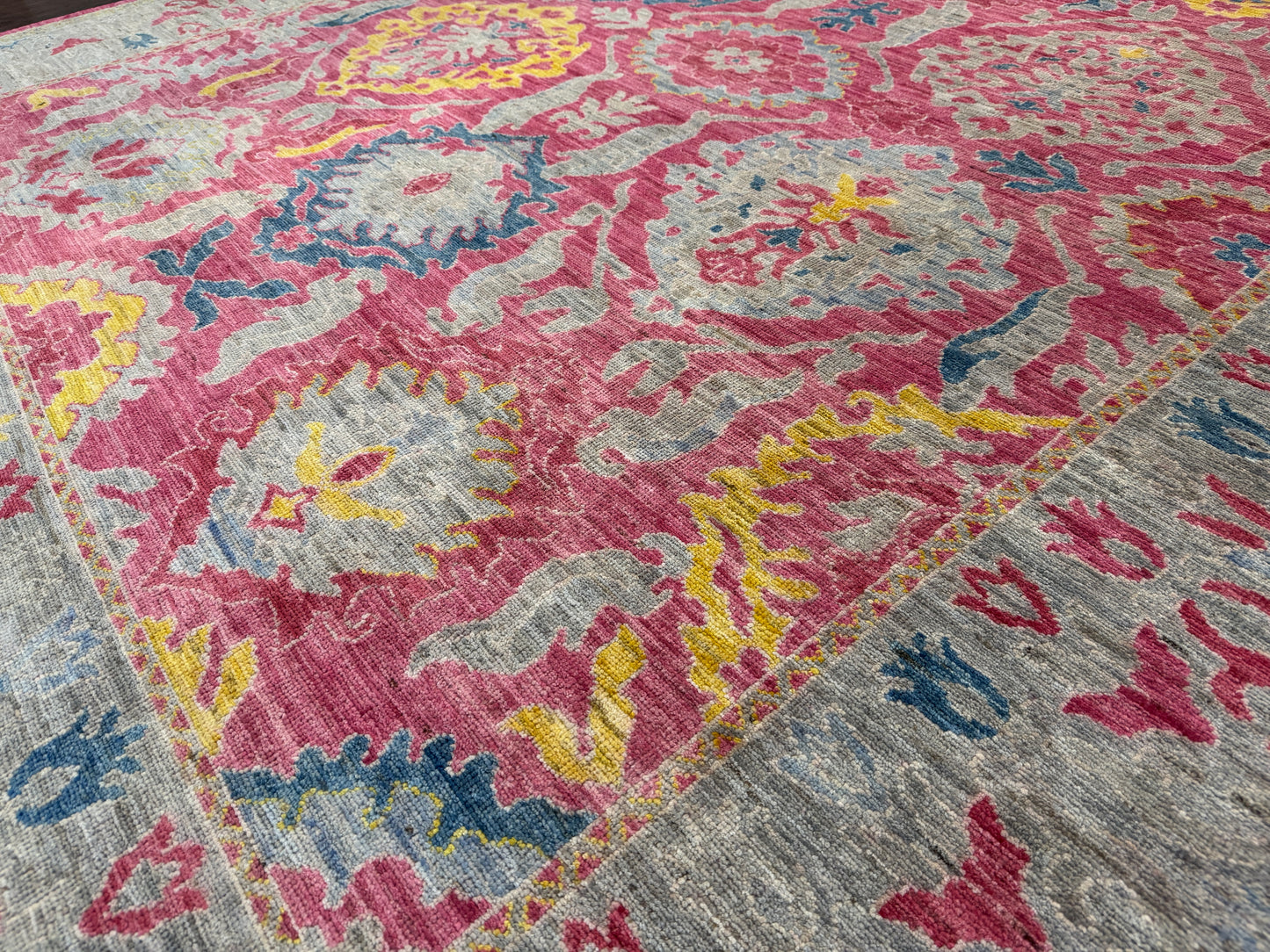 Oushak designer rug 298x249cm | Rug# 26293