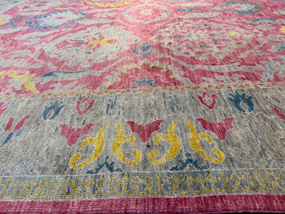 Oushak designer rug 298x249cm | Rug# 26293