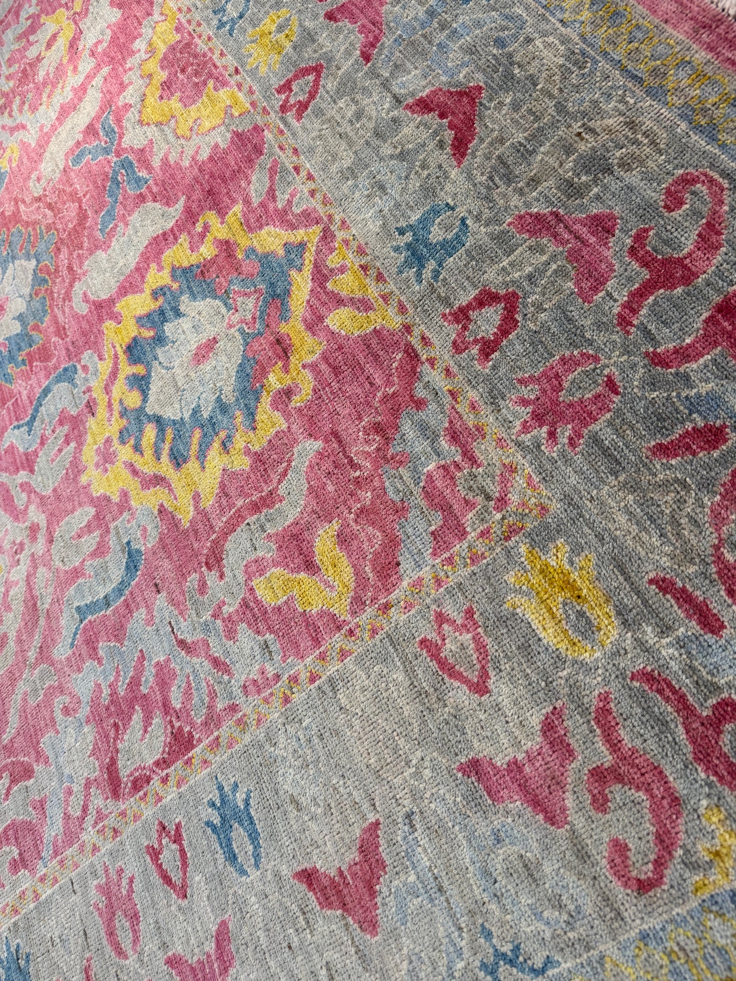 Oushak designer rug 298x249cm | Rug# 26293