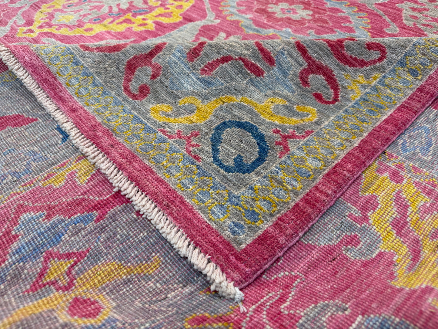 Oushak designer rug 298x249cm | Rug# 26293