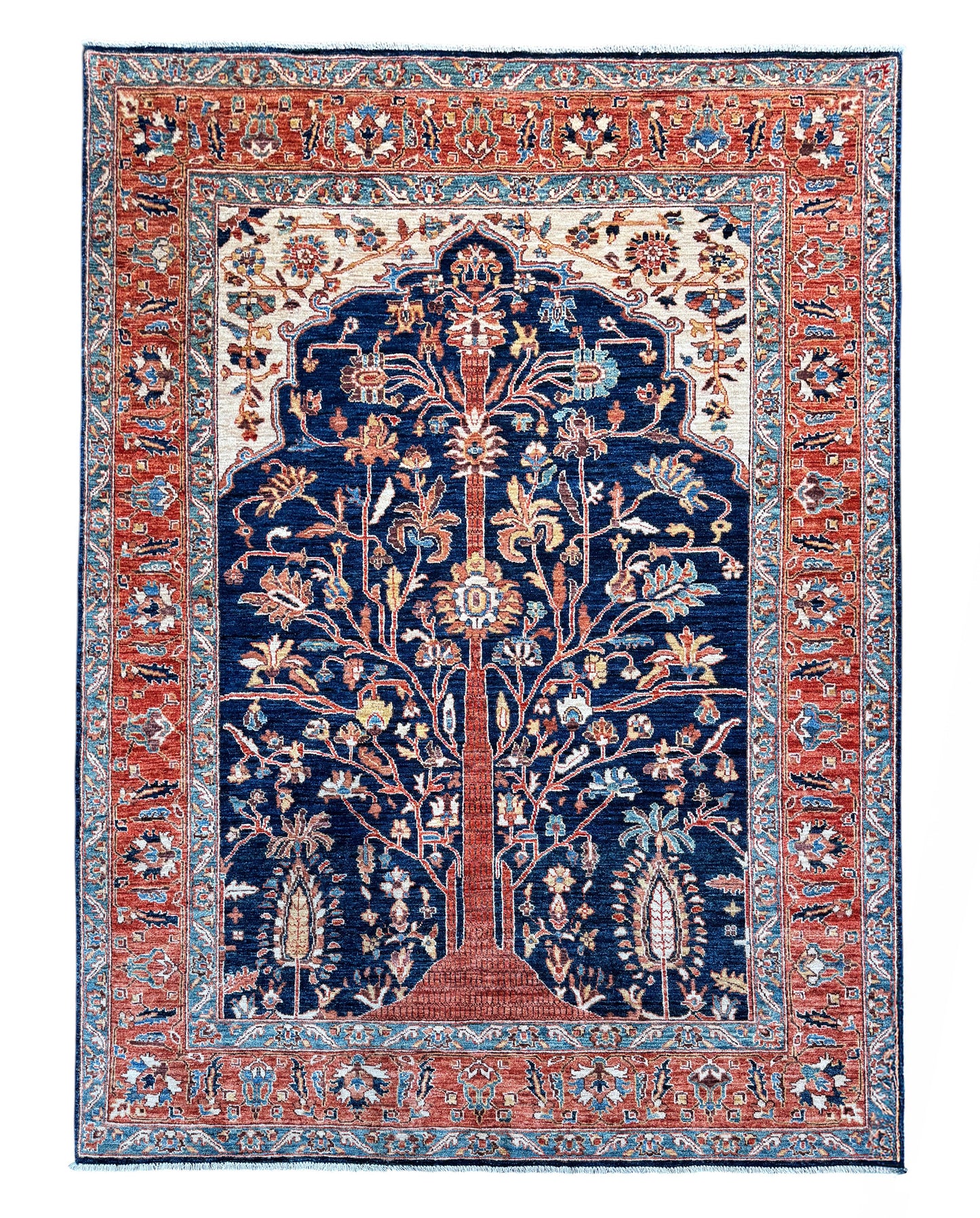 Mohtasham Kashan Design 234x186cm | Rug# 26313