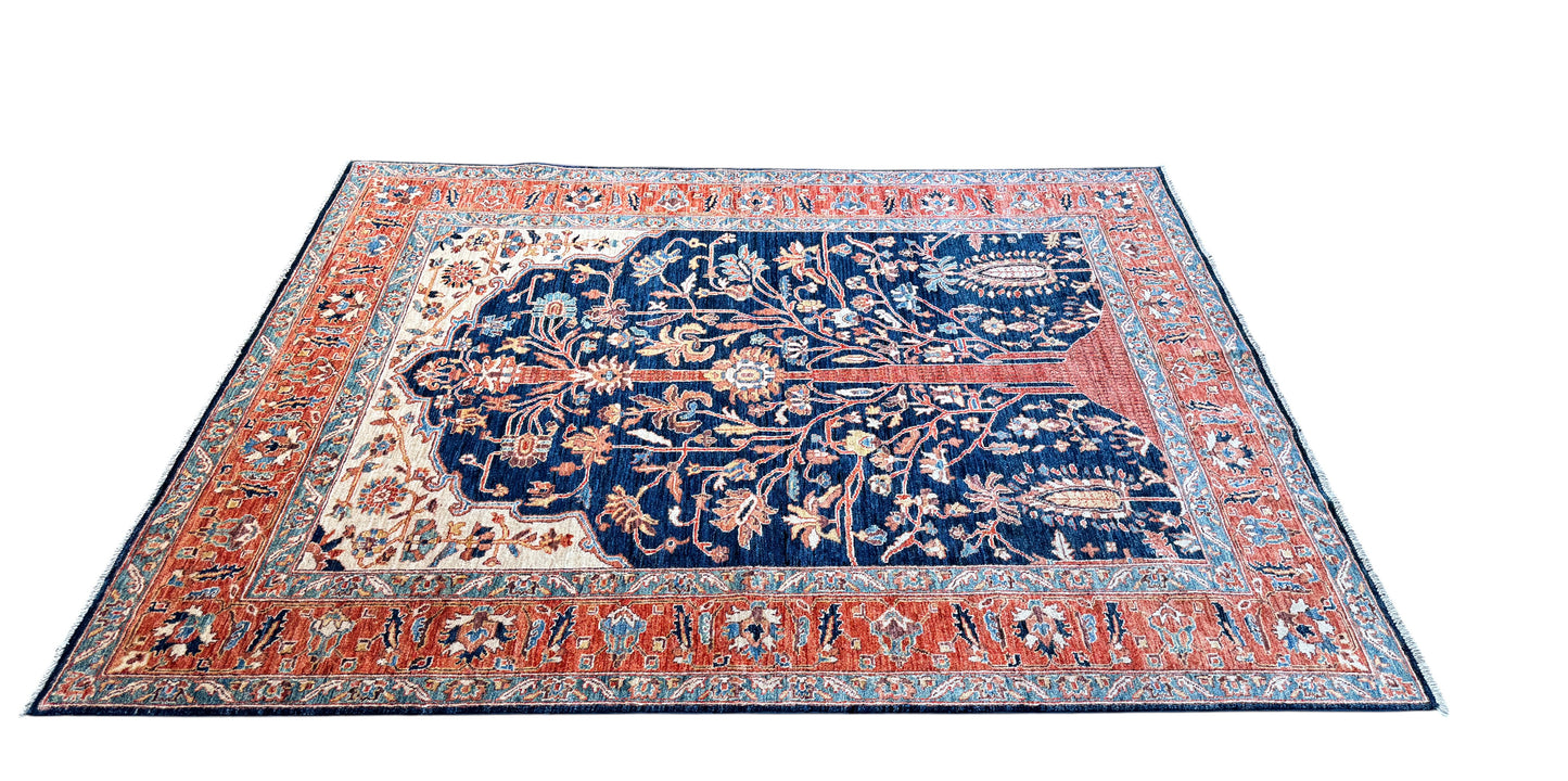 Mohtasham Kashan Design 234x186cm | Rug# 26313