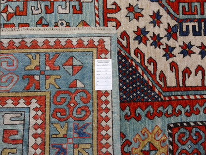 Chechen-Weave Kazak Rug 218x205 cm | Rug# 26604
