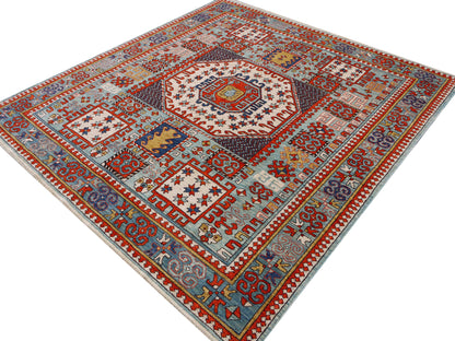 Chechen-Weave Kazak Rug 218x205 cm | Rug# 26604